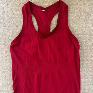 Athleta Momentum Seamless Tank, Red, Size Small